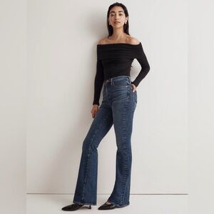 Madewell Dark Blue Flare Jeans